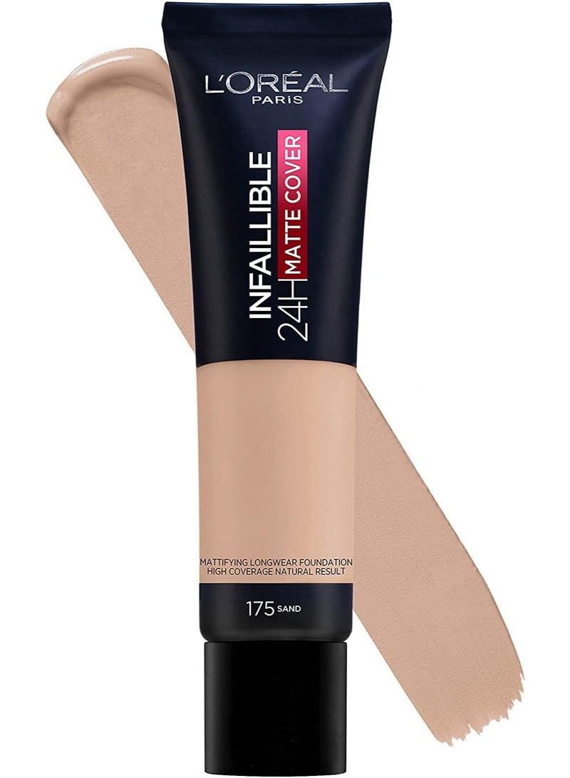 لوريال باريس كريم أساس إنفاليبل 24 ساعة مطفي 30 مل - 175 ساند - Image 1